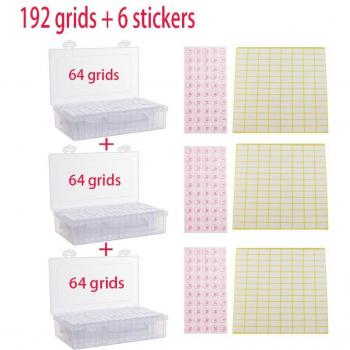 Boîte de rangement pour perles et outils de peinture 128 pièces