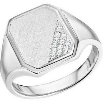 Herren Fingerring aus Silber 925 mit synthetischen Zirkonia