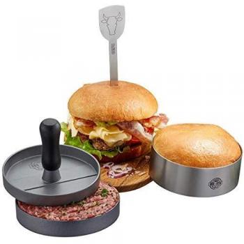 TOP Posateria BBQ Burgerpresse Set 3 Pezzi
