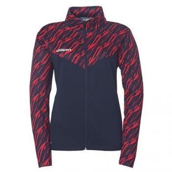 Uhlsport Progressive 28 Poly Tracksuit Top – Navy-Blue and Red (Women, M)