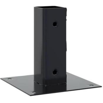 Anthracite Powdered Steel Post Bases, 12‑Pack, 51×51 mm – vidaXL