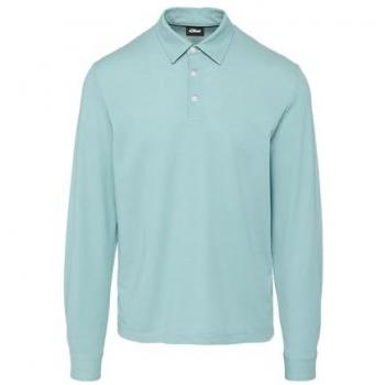 Langarm-Polo von s.Oliver BLACK LABEL in hochwertigem Piqué