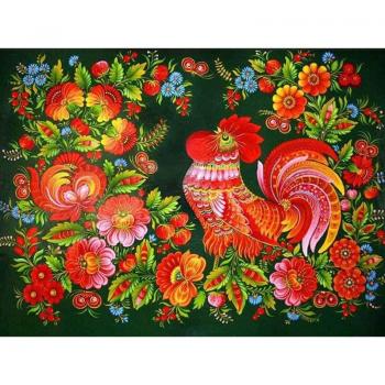 Perceuse ronde complète Grand coq rouge