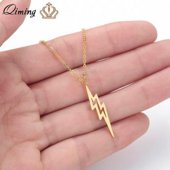 Collar Tibetano de Acero Inoxidable para Hombre y Mujer con Perno de Rayo