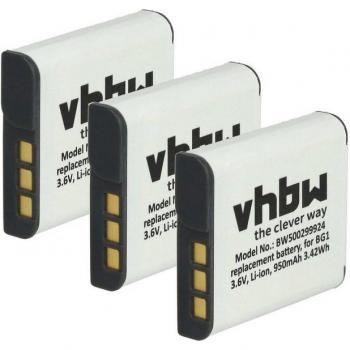 VH‑BW Li‑Ion 950 mAh für Sony Cybershot H‑Modelle
