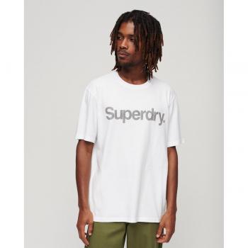 Superdry City T-Shirt – Herrenmode, lockeres Design, Weiß