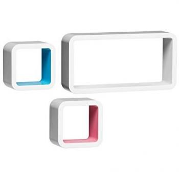 Set of Three Varied Wall Cubes