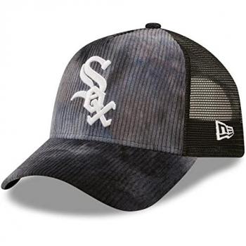 New Era Baseball Cap „Chicago White Sox“ – Tie-Dye Kord Trucker – Grau, Einheitsgröße