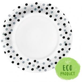 Plato de Cartón PAW Eco 23 cm Confeti
