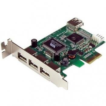 Controladora PCIe StarTech USB 2.0 3P EXT + 1P INT LP