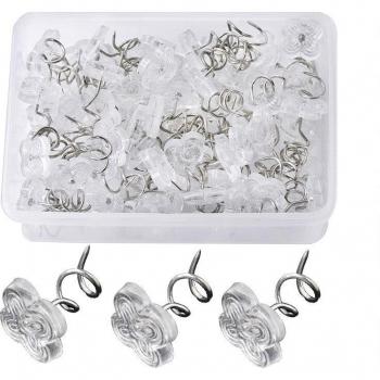 100PCS DIY Handcraft Spiral Tack Pins