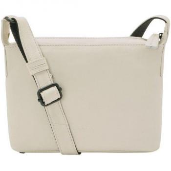 White 4 Seasons Leather Handbag, 32cm