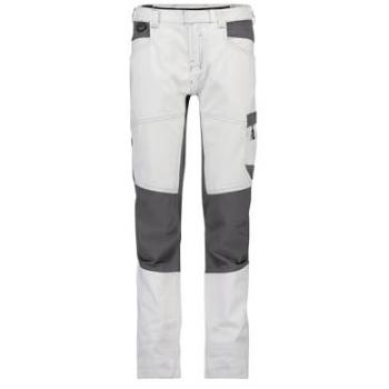 Dassy® Helix Stretch-Malerhose für Frauen, Weiß/Anthrazit, Größe 36