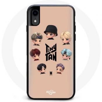 BTS TinyTAN iPhone XS Cover featuring RM, Jin, Suga, J-Hope, Jimin, V, and Jungkook
