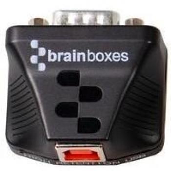 Brainboxes USB RS422/485 Schnittstellenadapter (3.8 cm), Schwarz
