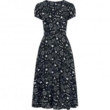Hell Bunny Hello Goodbye Maxi Dress – Women’s Rockabilly (Black/White)