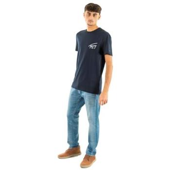 Tommy Jeans DM0DM22320 Navy T‑Shirt, Short Sleeve – M