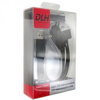 Câble DLH DY‑TU1975B – 26 cm – Chargeur Universel – Noir