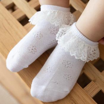 Spring Lace Ruffle Socks for Baby Girls