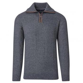 CASAMODA Herren Troyer Uni Blau Gr. XL