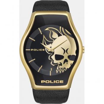 Police Reloj Hombre Analógico Cuarzo con Correa de Cuero PEWJA2002301