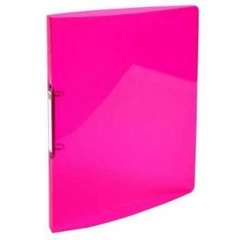 Classeur A4 Souple 2 Anneaux 3 cm Rose