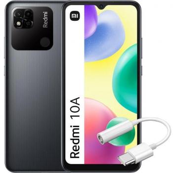 Xiaomi Redmi 10A 3/64Go Gris Débloqué avec Écran de 6,53 pouces