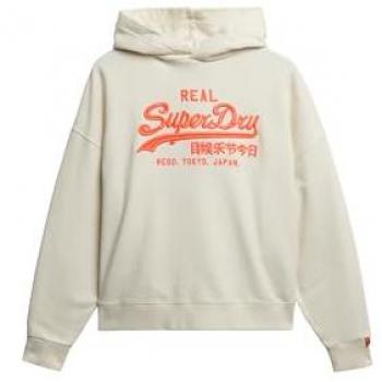Sudadera Superdry Mujer Vintage Blanco Crema