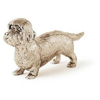 Dandy Dinmont Terrier in Silber – Britische Hundefigurensammlung