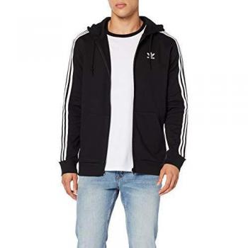 Felpa a zip intera con cappuccio 3 Stripes