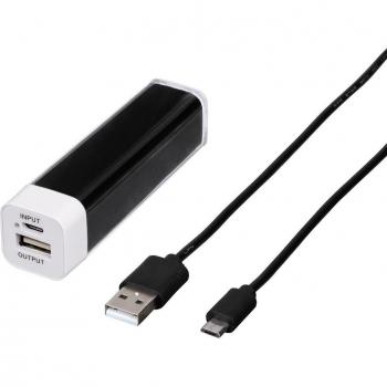 Hama MobilePower 2600 mAh inklusive microUSB‑Kabel – Schwarz