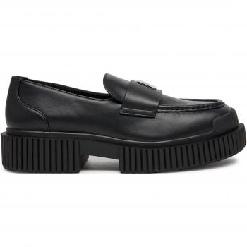Armani Exchange Moccasin Negros 41 Piel Mat Action Mujer