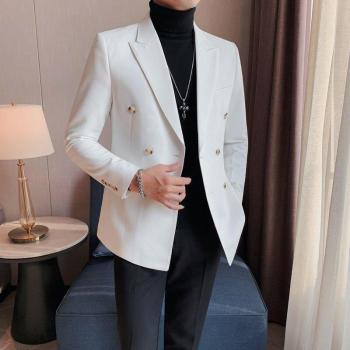 Elegante Dubbelknops Blazer voor Mannen