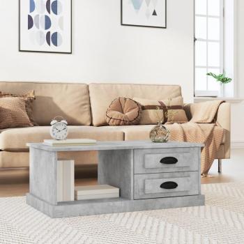 VidaXL Coffee Table Concrete Finish 90x50x35 cm Engineered Wood