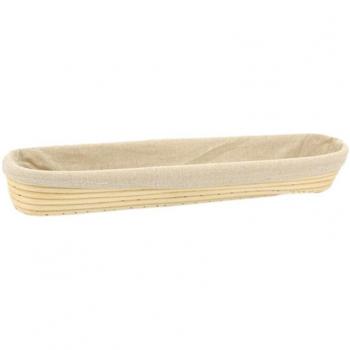 Cesta de Mimbre con Cubierta de Tela