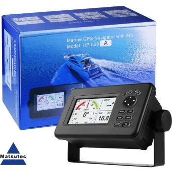 Matsutec HP‑528A 4,3 LCD Chartplotter – integrierter Klasse B+ AIS-Transponder für die Schifffahrt