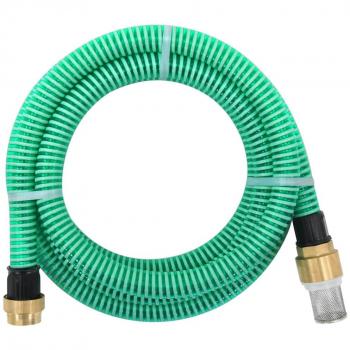 Tuyau d’aspiration 1,1” (25 mm) vert 7 m – vidaXL, raccords en laiton, filtre à eau