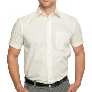 Double Two Short Sleeve Shirt in Cream