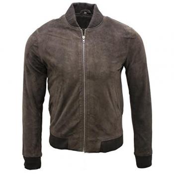 Ziegenwildleder Bomberjacke Herren – Athen Retro M
