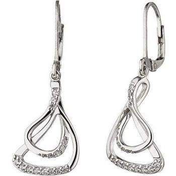 925 Sterling Silber Ohrhänger mit Zirkonia für Damen