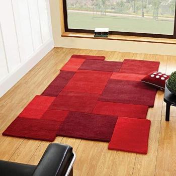 FLAIR RUGS Wollteppich Abstract Collage, rechteckig, 11 mm Höhe