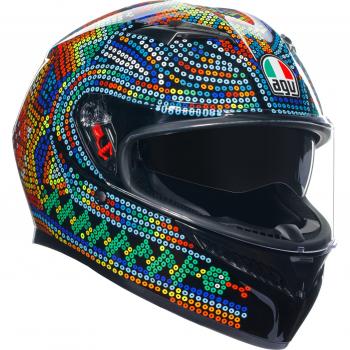 AGV K3 Rossi Winter Test 2018 Casque Multicolore S