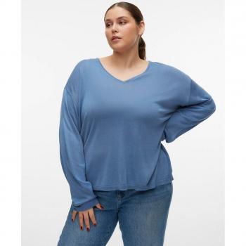 Vero Moda Pullover Blu Fumo Curva