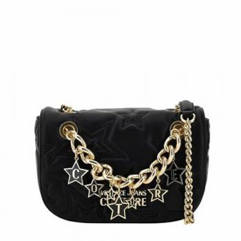 Star Motif Versace Jeans Couture Black Shoulder Bag (ONE SIZE)