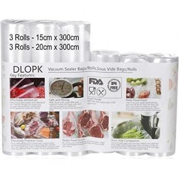 Sous Vide Vacuum Sealer Roll Collection – 3 x 20x300cm FDA Certified Bag Rolls