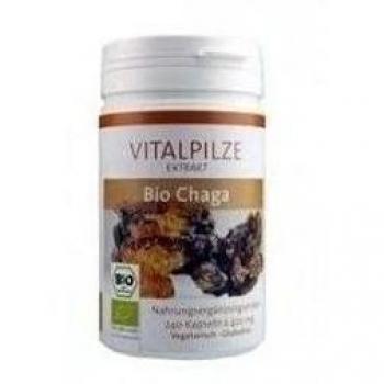 Pilze Wolhrab Vitalpilze BIO Chaga 60 Cápsulas