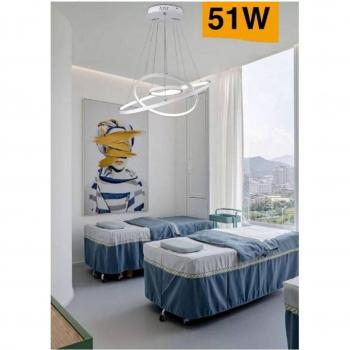 Lampe Suspendue LED 51W Lumière Bi-Température