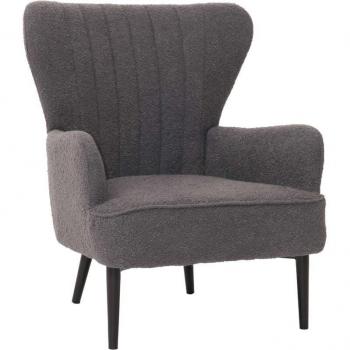 Sillón 067 Bouclé Grayscale – Estilo Cóctel