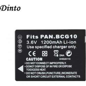 DINTO 1200mAh Li-ion Battery Pack DMW-BCG10 for Panasonic Lumix