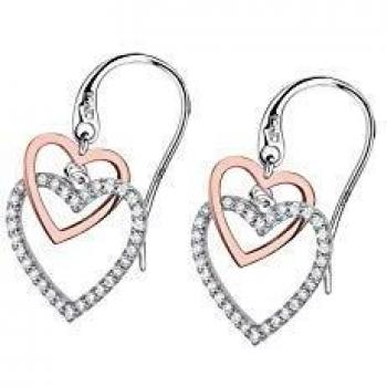 Pendientes de Plata con Motivo Corazón Lotus Silver LP1817-4/2